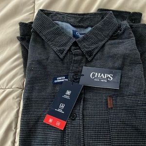 New With Tags Chaps Button Down Dress Shirt XXL